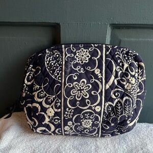 Vera Bradley Blue and White Floral Cosmetic/Travel Pouch